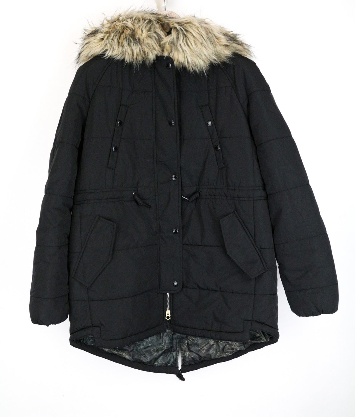 Schwarze Nylonjacke