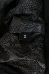 Schwarze Nylonjacke