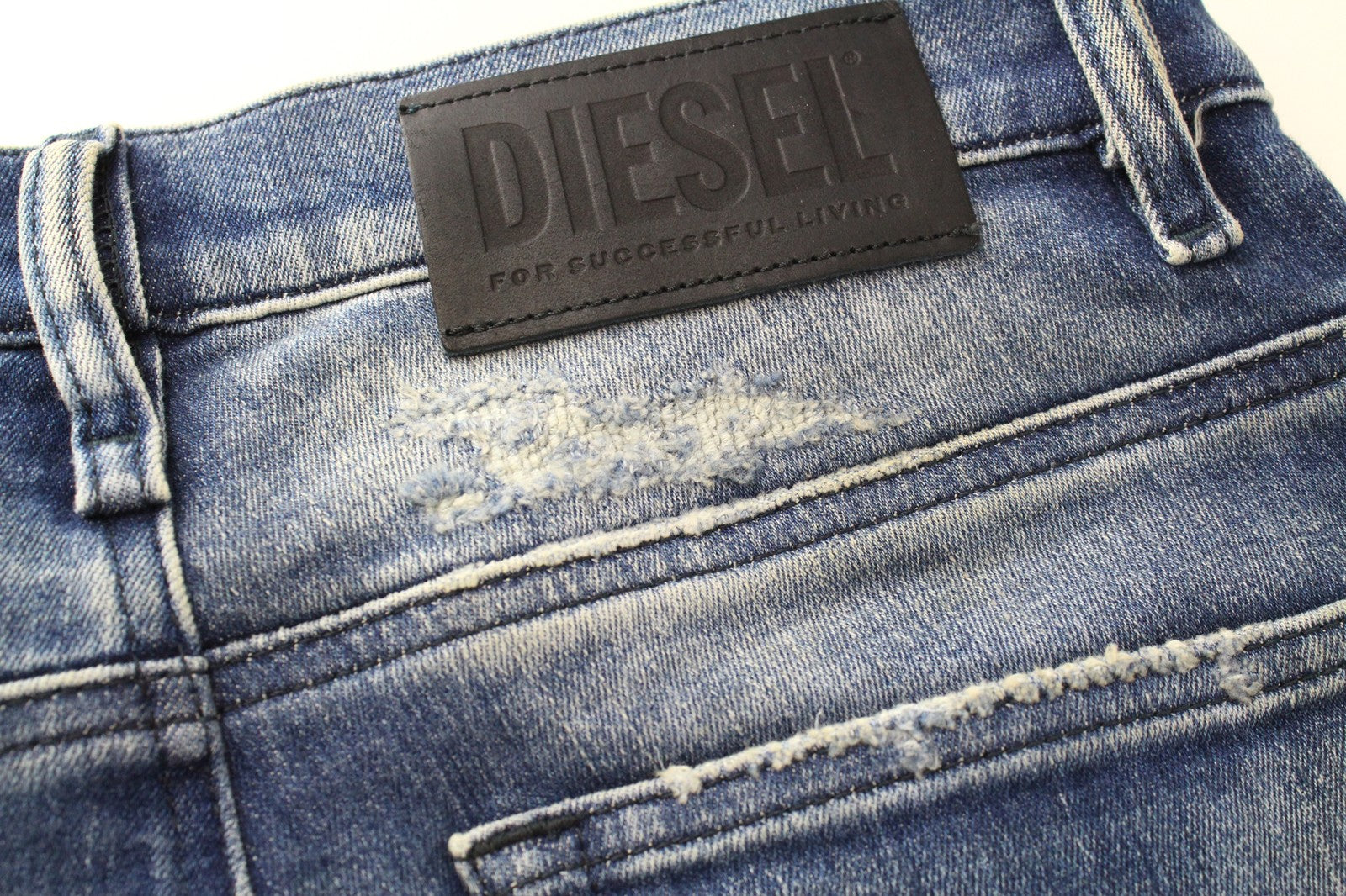 DIESEL D-Reeft-T 0870O Men Jeans W26 Stained Sweat Jogg Skinny Boys Distressed