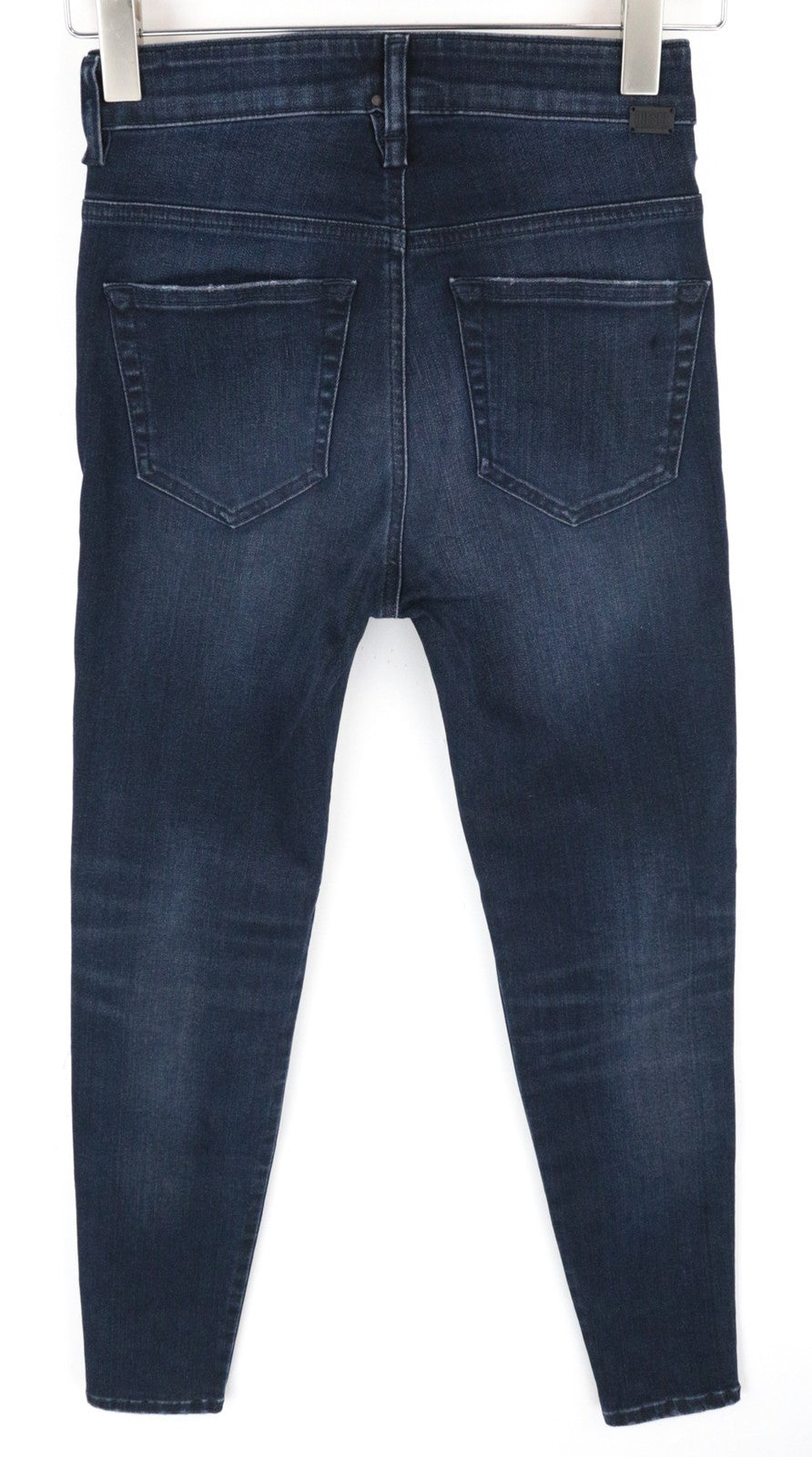 DIESEL Slandy-High 0870C Women Jeans W25/L30 Blue Distressed Super Slim Skinny