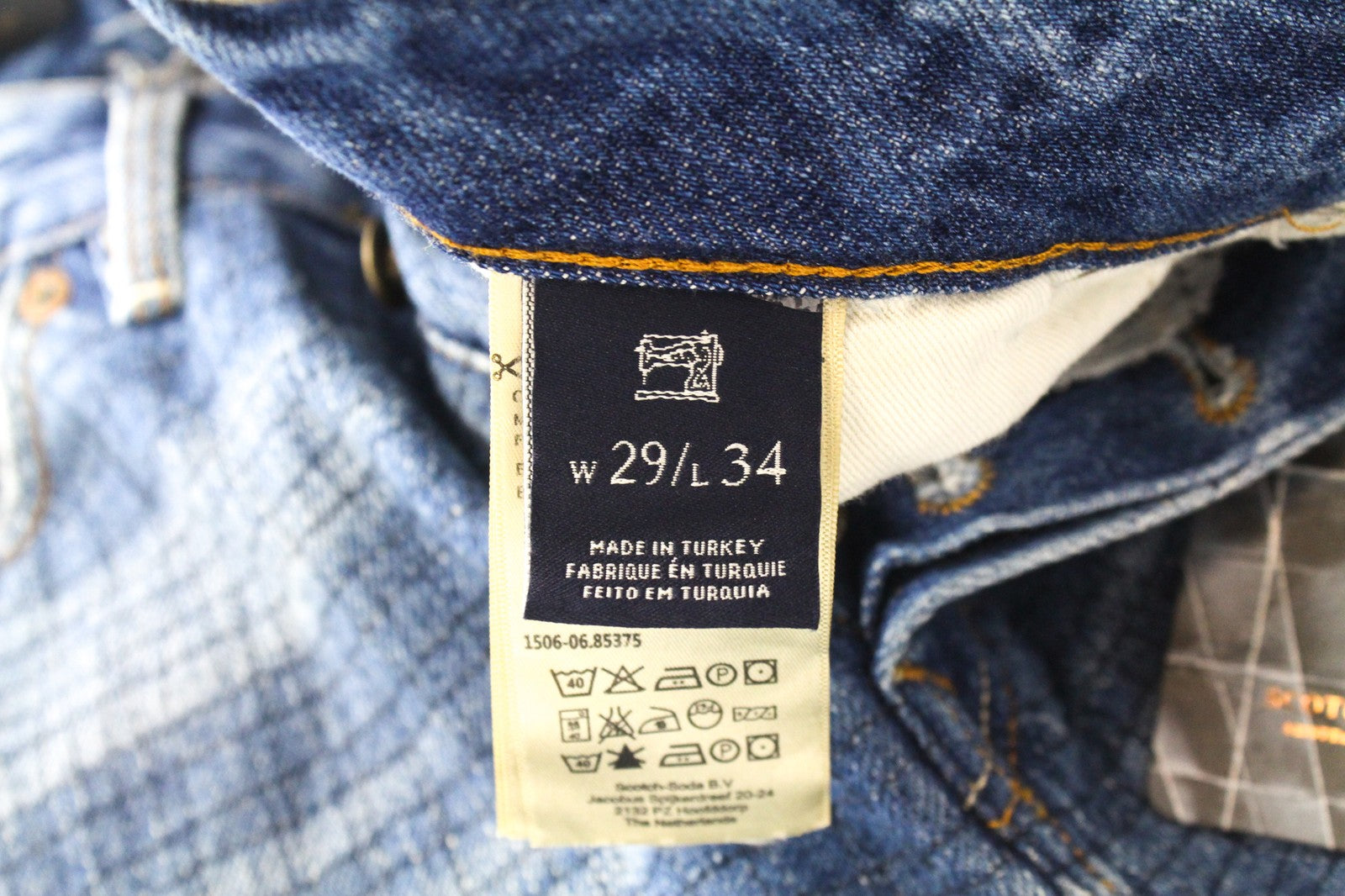 SCOTCH & SODA Stump XXX Lot.22 Men Jeans W29/L34 Loose Taper Patched Aged Look