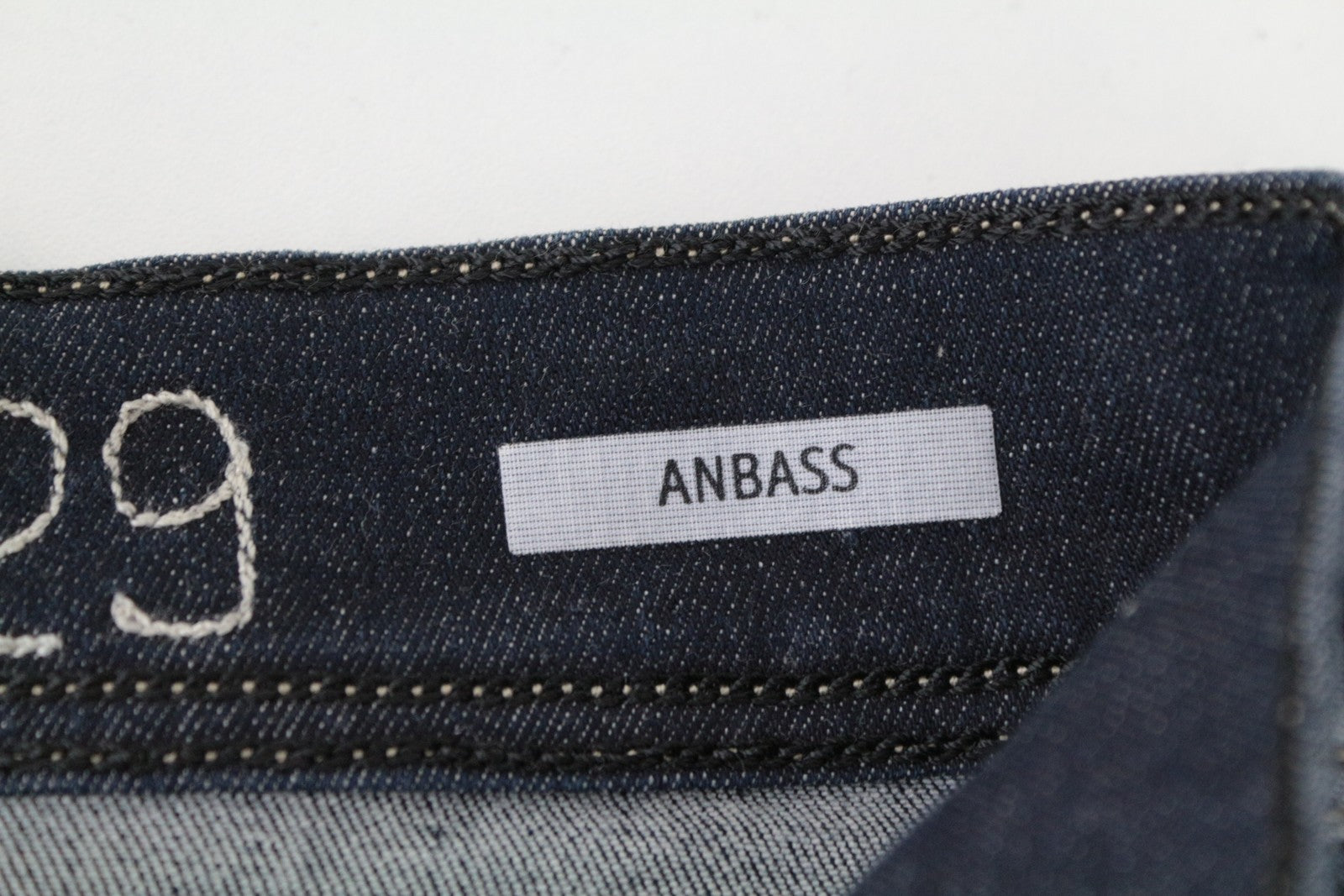 REPLAY Anbass Men Jeans W29/L32 Faded Hyperflex Zip-Fly Dark Blue Slim Fitted