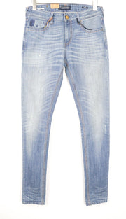 SCOTCH & SODA Skim Men Jeans W30/L34 Blue Skinny Fit Lot. 22 Distressed Stretch
