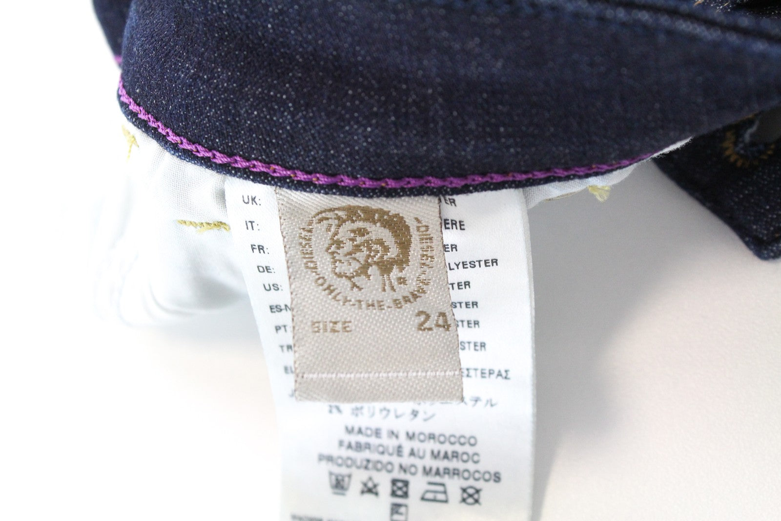 DIESEL Skinzee 0813C Women Jeans W24/L30 Super Slim Skinny Dark Blue Girls
