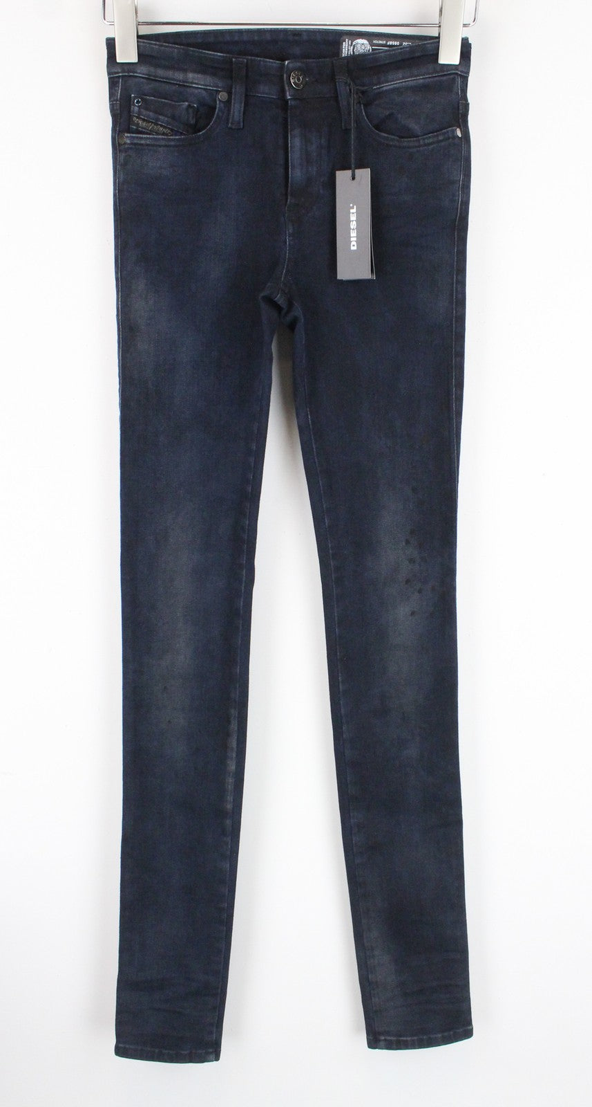 DIESEL Skinzee 0858F Women Jeans W25/L32 Polka Dot Details Super Slim Skinny