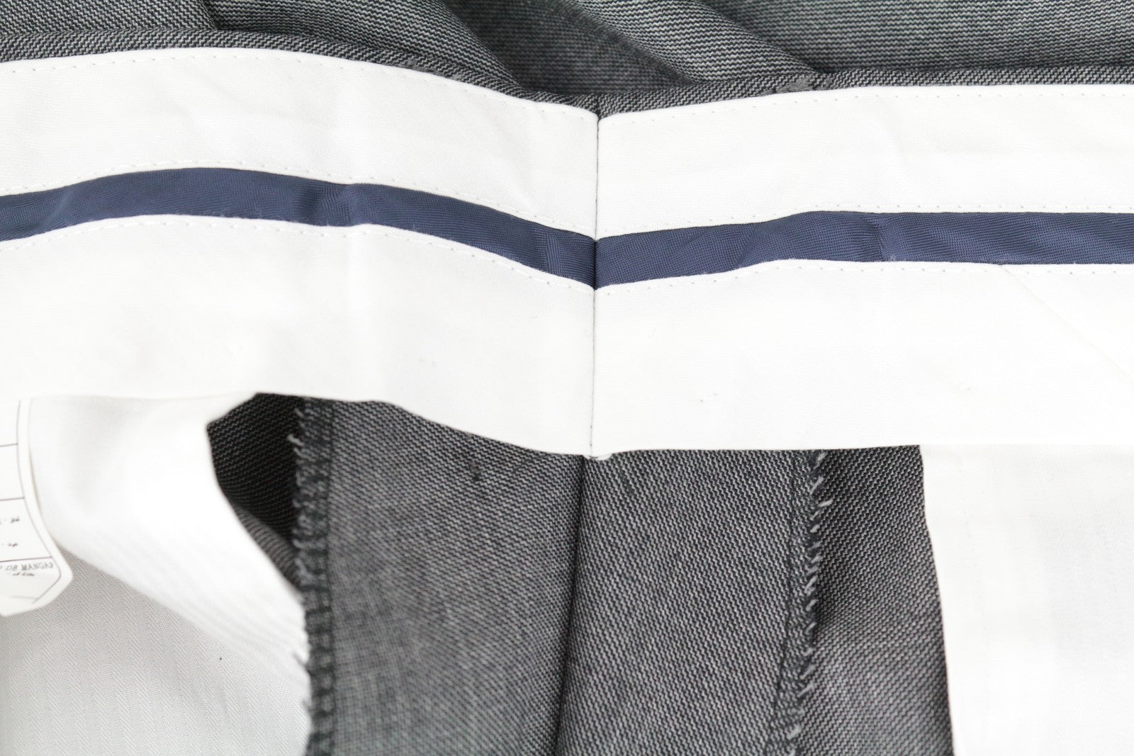 SUITSUPPLY Brescia Int Men Trousers UK44R Pure Wool Mid-Grey Melange Straight