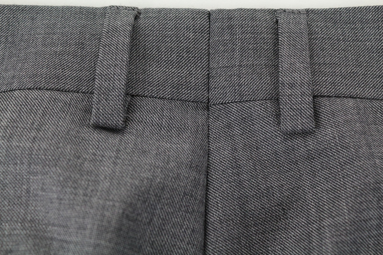 SUITSUPPLY Brescia Int Men Trousers UK44R Pure Wool Mid-Grey Melange Straight