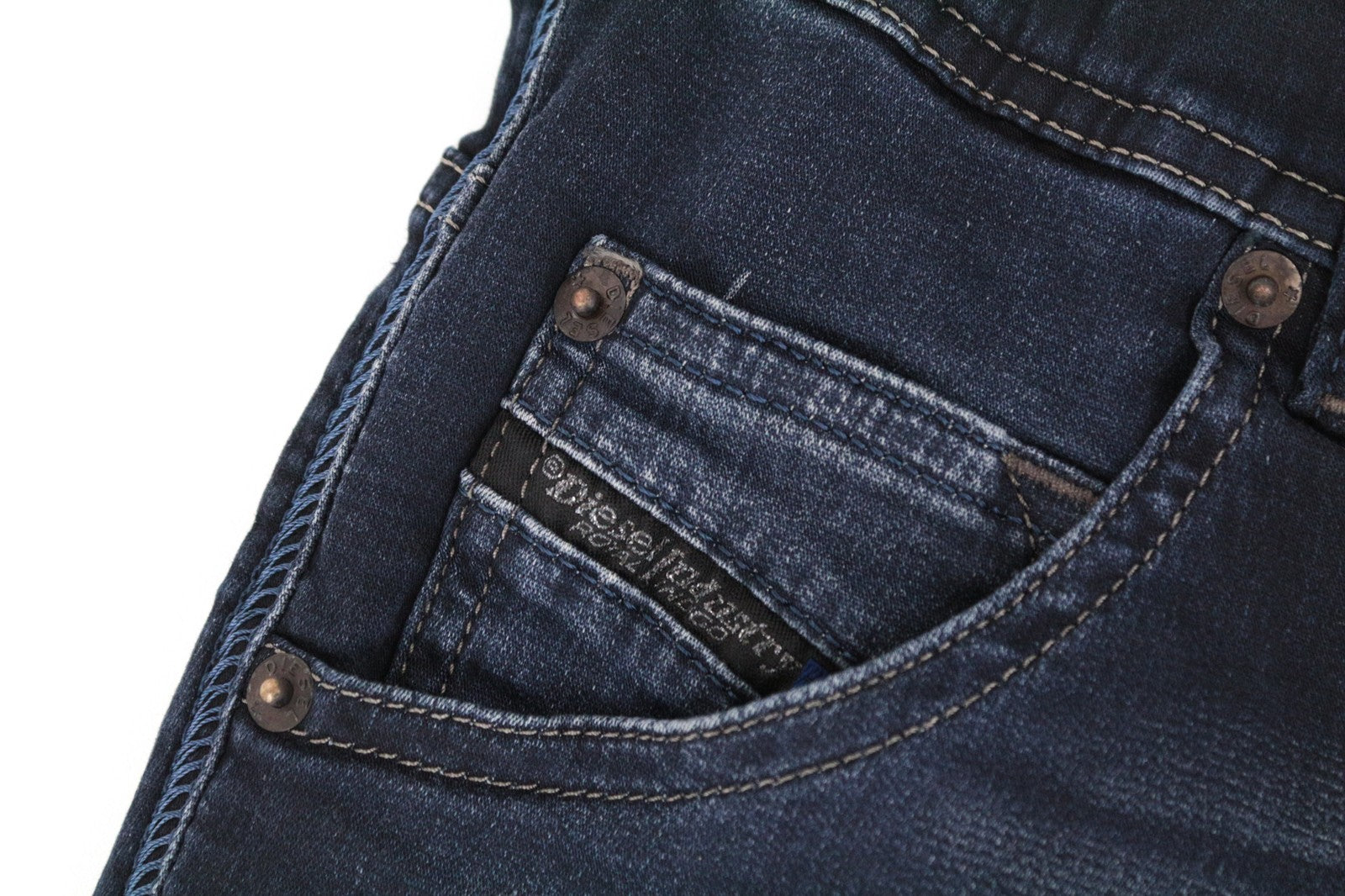 DIESEL Krooley-Ne 0686F Men Jeans W26 Taper Boys Denim Drawstring Sweat Jogg