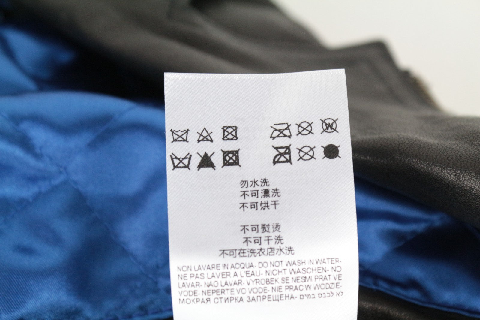 REPLAY Men Jacket XL Pure Lambskin Biker Black Lined Belted Collared RRP499