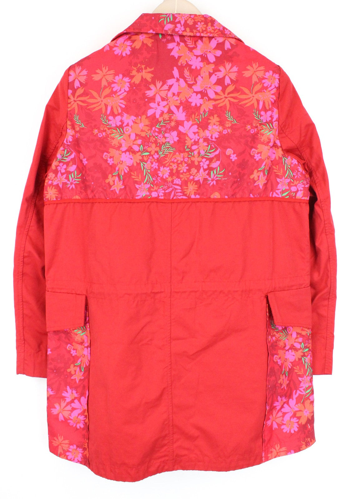 DESIGUAL Chaq Delphine Women Jacket 38 Colourful Floral Patterned Mid-Length