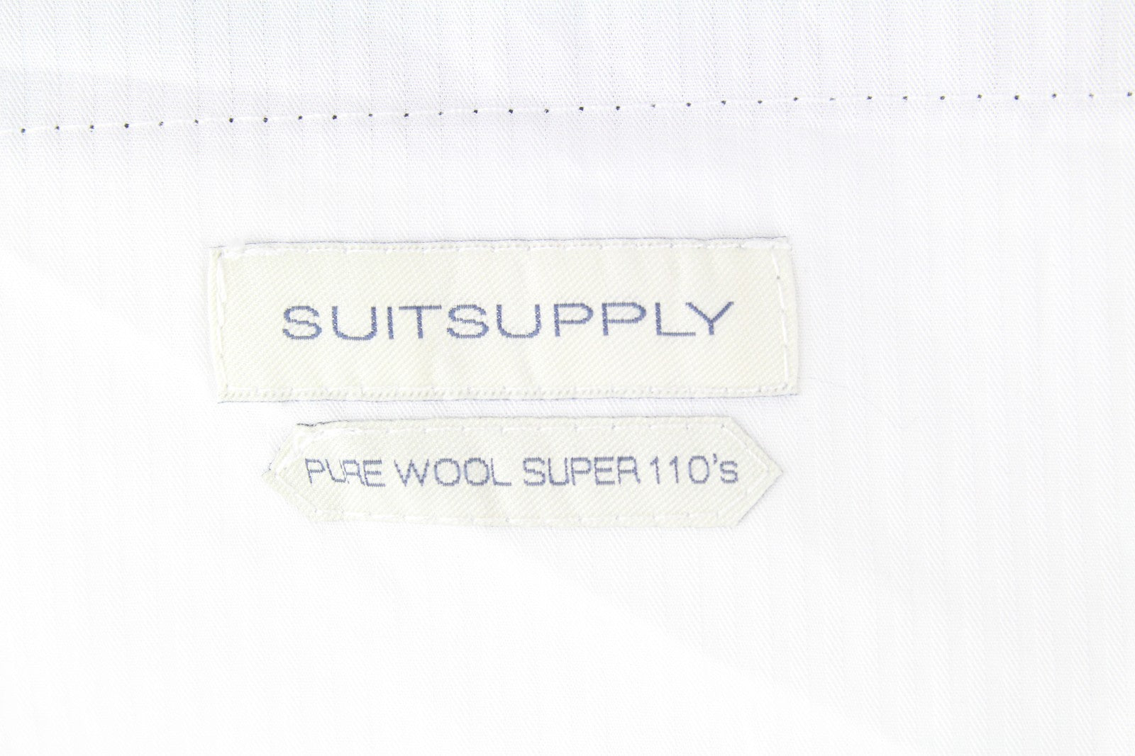SUITSUPPLY Lazio SB Int. Men Suit UK32R Dark Blue Lined Slim Pure Wool 2 Piece