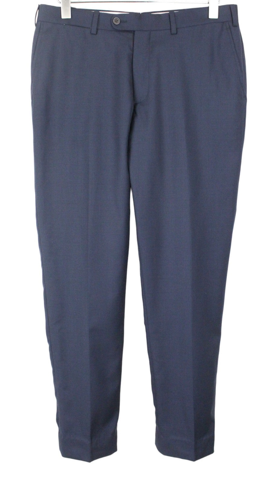 SUITSUPPLY Lazio SB Int. Men Suit UK32R Dark Blue Lined Slim Pure Wool 2 Piece