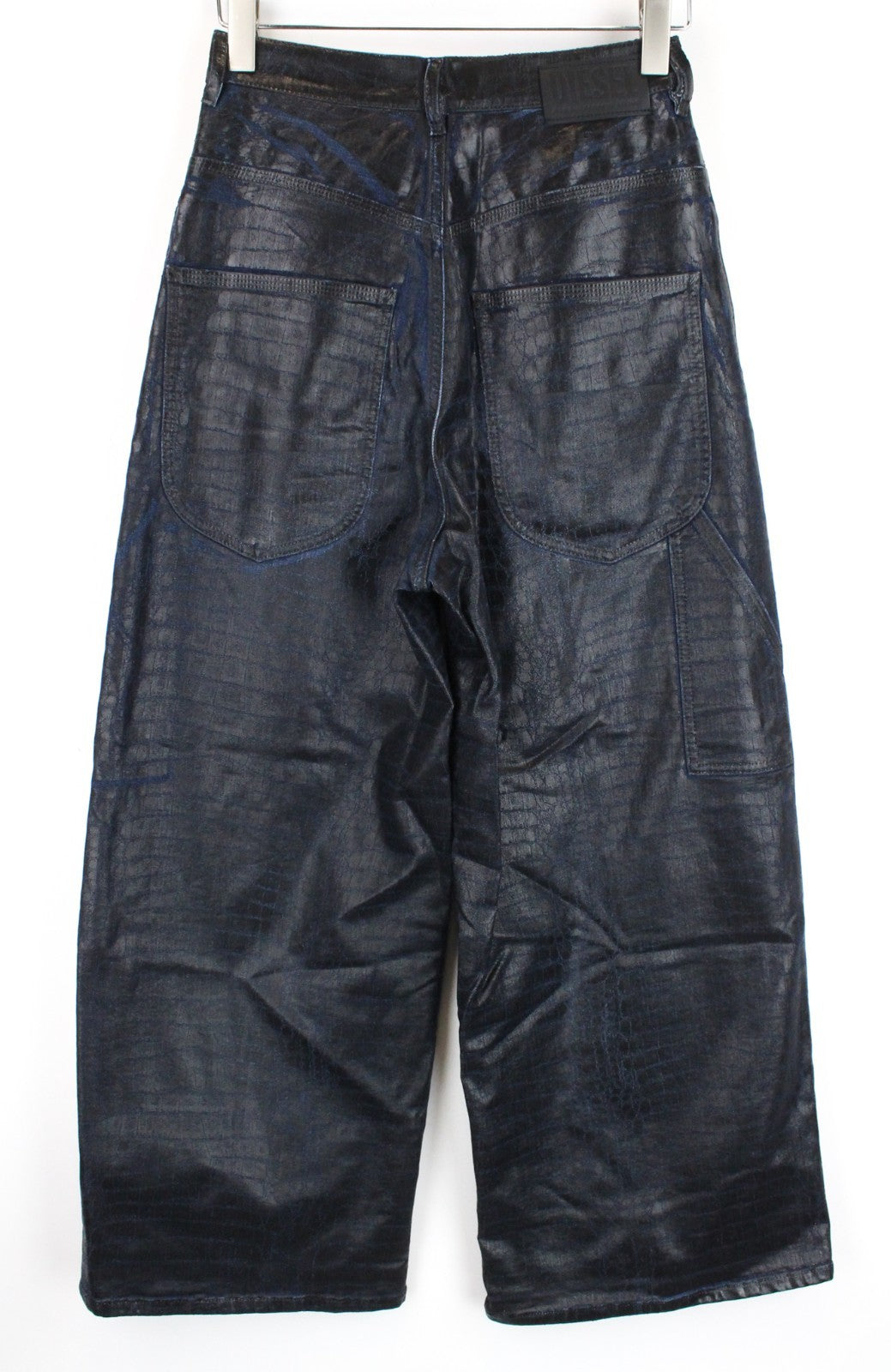 DIESEL D-Luite-SX-T 0094R Women Jeans W27 Sweat Jogg Animal Print Flared Coated