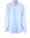 Blue Twill Button-Up