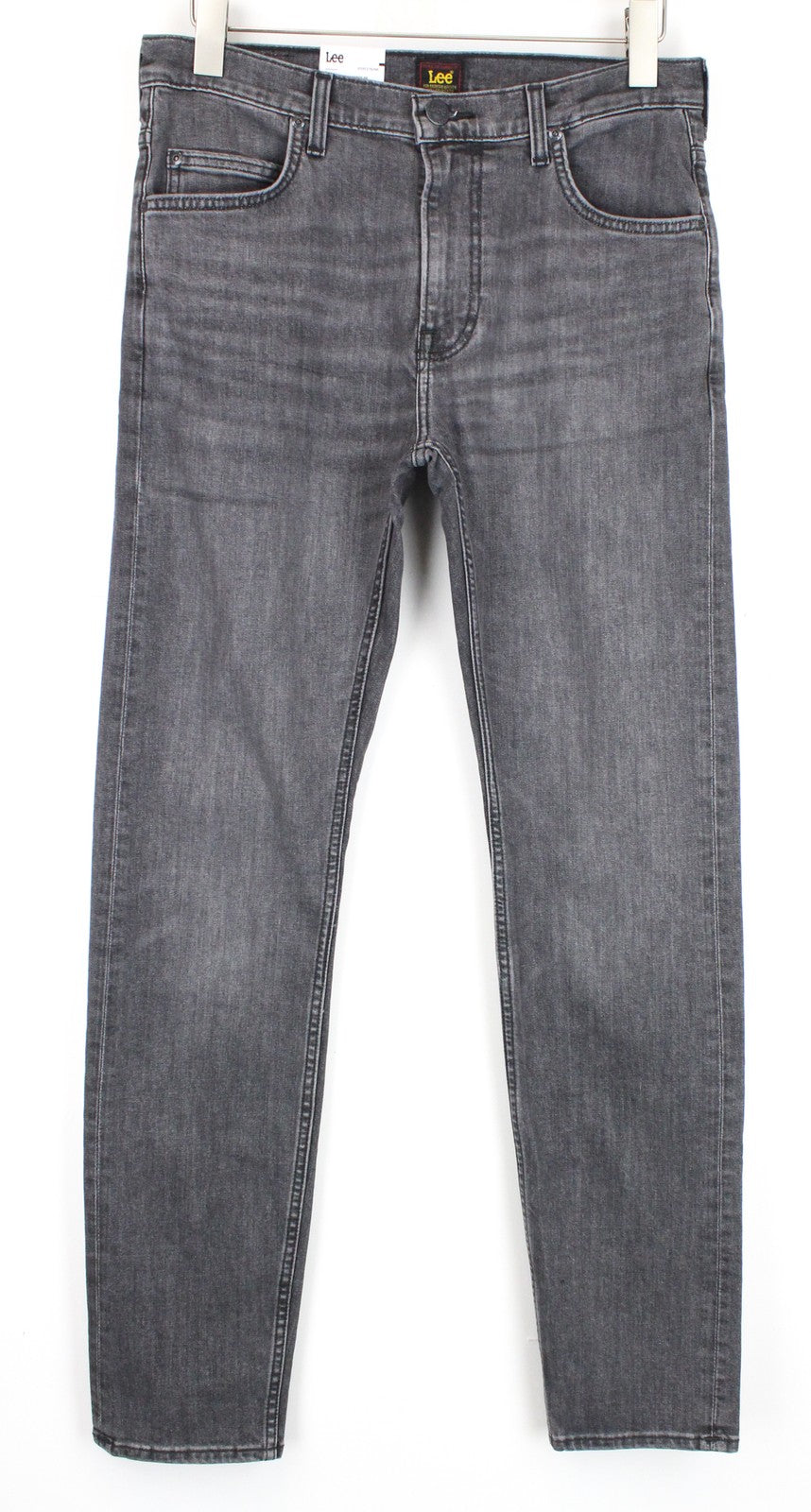 LEE Rider Men Jeans W31/L34 Slim Fit Wash Cotton Stretch Grey Denim Casual