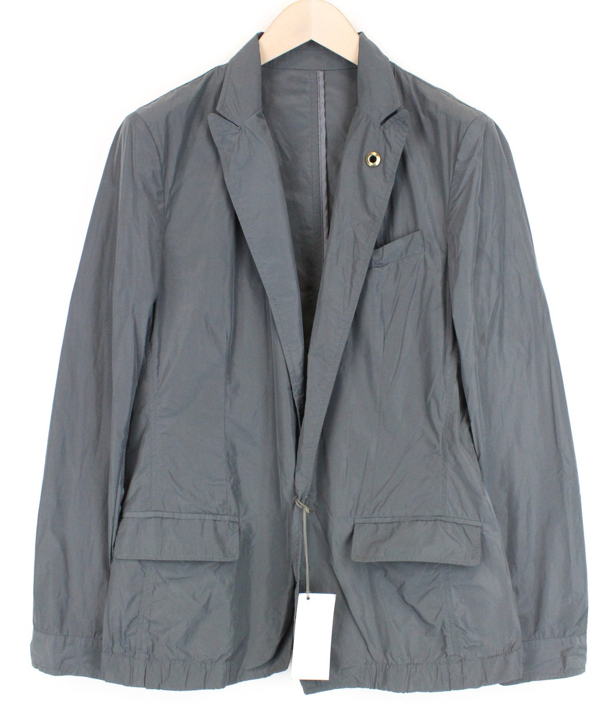 Grauer Polyesterblazer