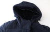 Blaue Polyesterjacke