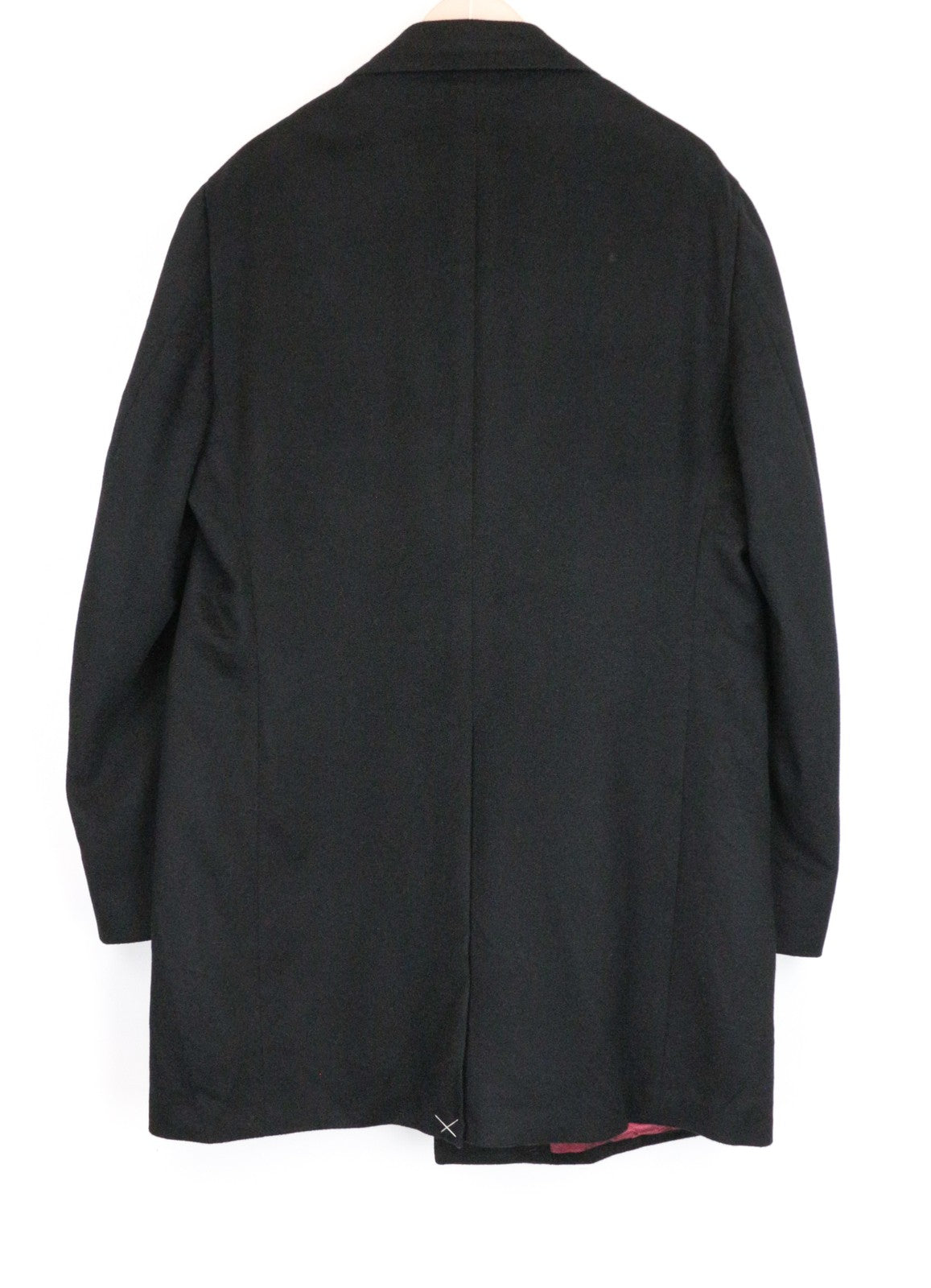 SUITSUPPLY Vicenza Men Coat UK48R Black Pure Wool Single-Breasted Lined