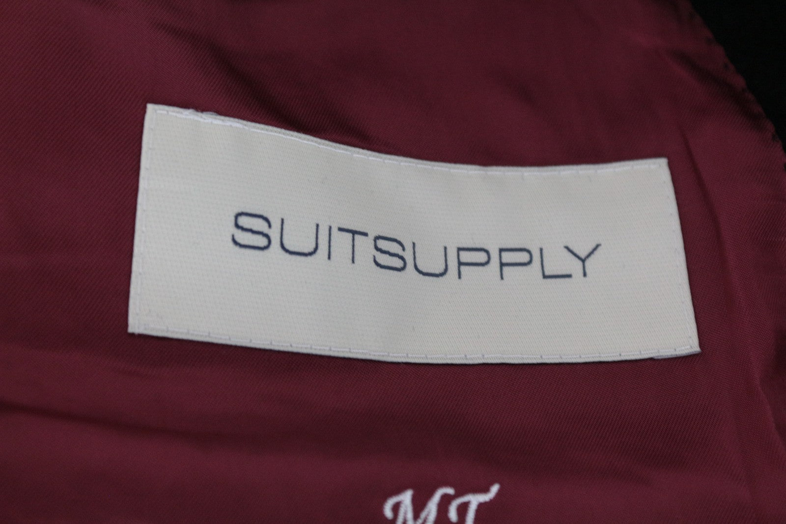 SUITSUPPLY Vicenza Men Coat UK48R Black Pure Wool Single-Breasted Lined