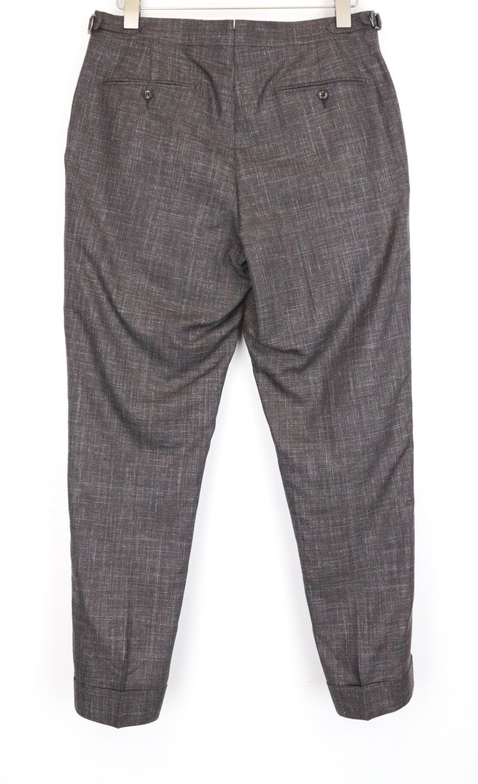 SUITSUPPLY Havana Patch Men Suit UK36S Wool Silk Linen Brown Slim 2 Piece