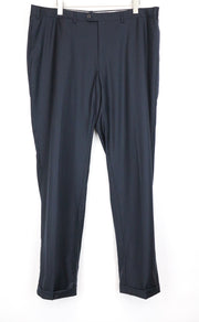 SUITSUPPLY Men Trousers ~W43/L37 Navy Pure Wool Formal Pleated Front Classic