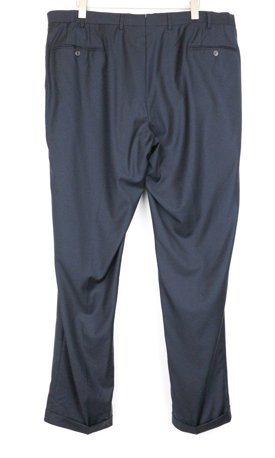 SUITSUPPLY Men Trousers ~W43/L37 Navy Pure Wool Formal Pleated Front Classic