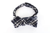 Blue Wool Bowtie