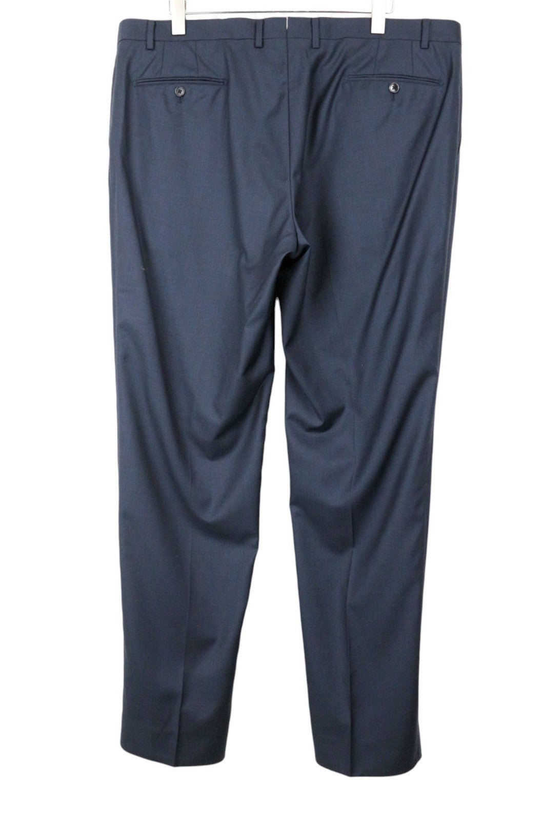SUITSUPPLY Lazio Men Suit UK52 Blue Pure Wool Single-Breasted Formal 3 Piece