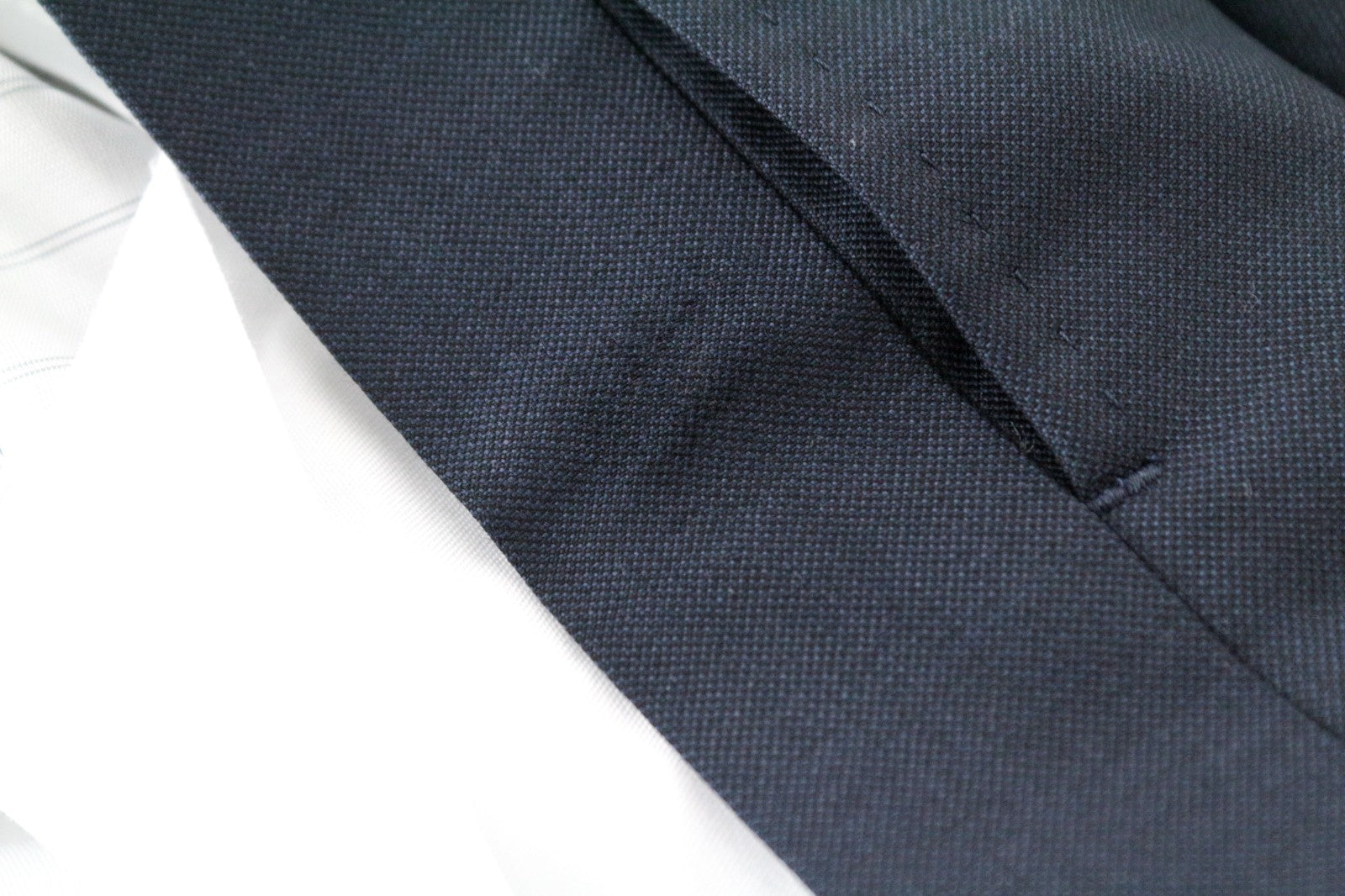 SUITSUPPLY Lazio Men Suit UK52 Blue Pure Wool Single-Breasted Formal 3 Piece