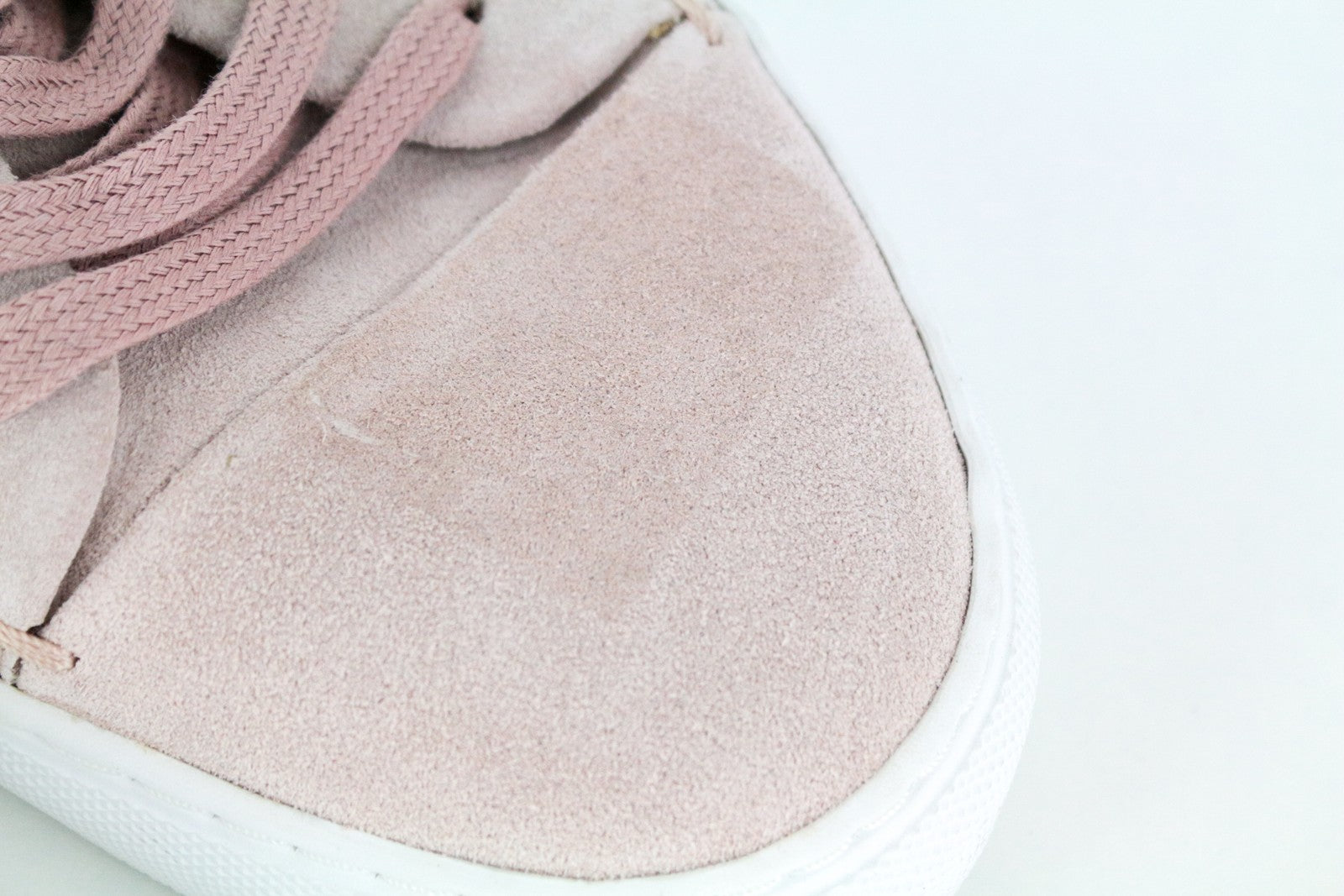 SUITSUPPLY Men Trainers EU41 Pink Leather Suede Low-Top Casual Sneakers