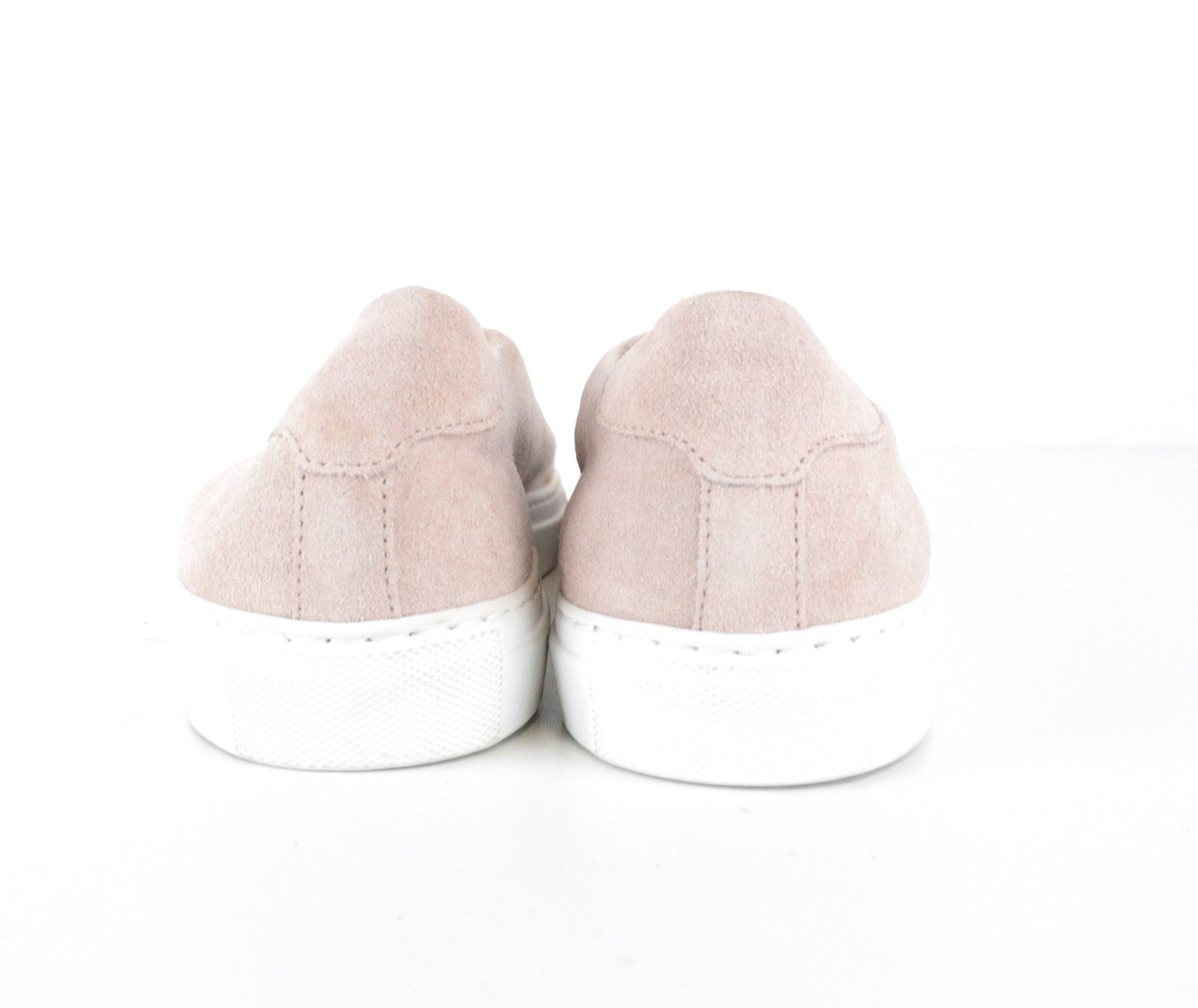 SUITSUPPLY Men Trainers EU41 Pink Leather Suede Low-Top Casual Sneakers