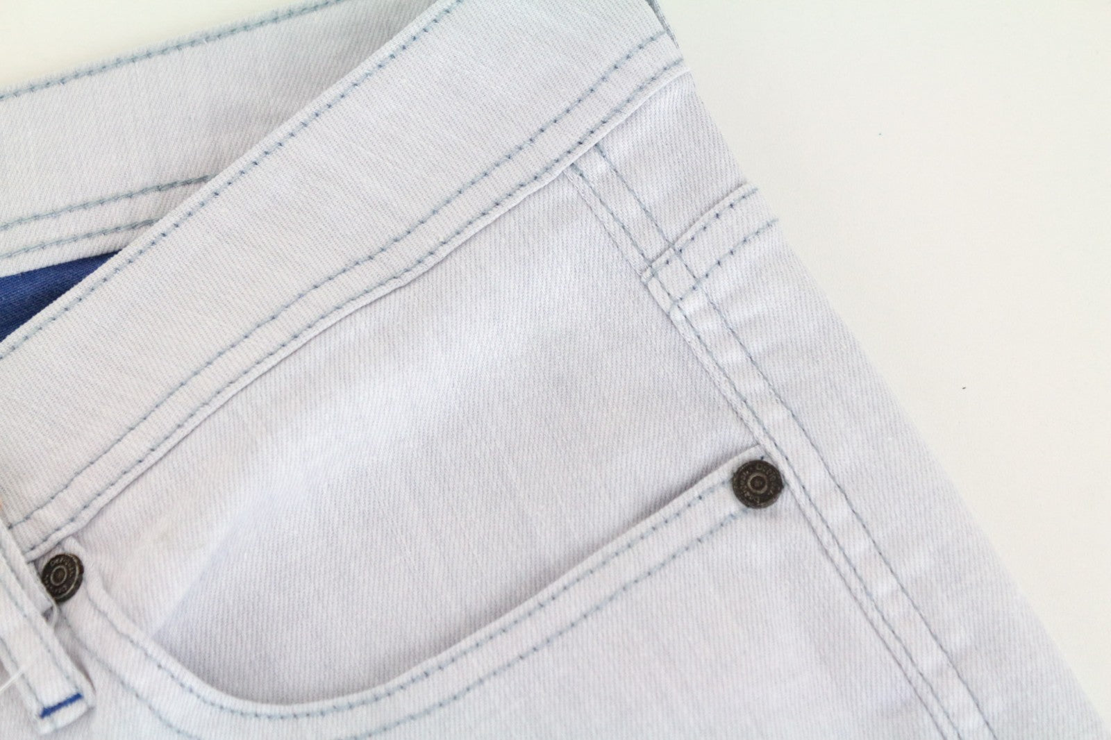 DESIGUAL Lucas Men Jeans UK20 Slim Blue Cotton Stretch