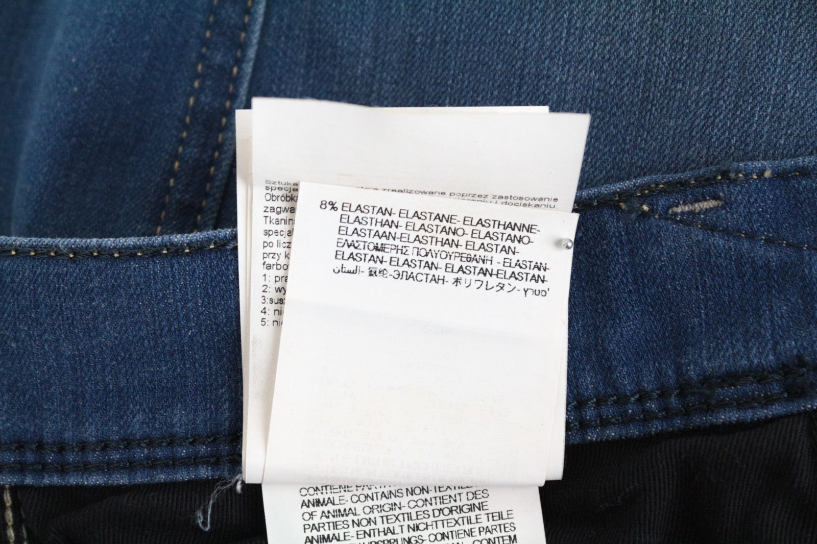 REPLAY Anbass Men Jeans W32/L36 Slim Cotton Blend Stretch Blue