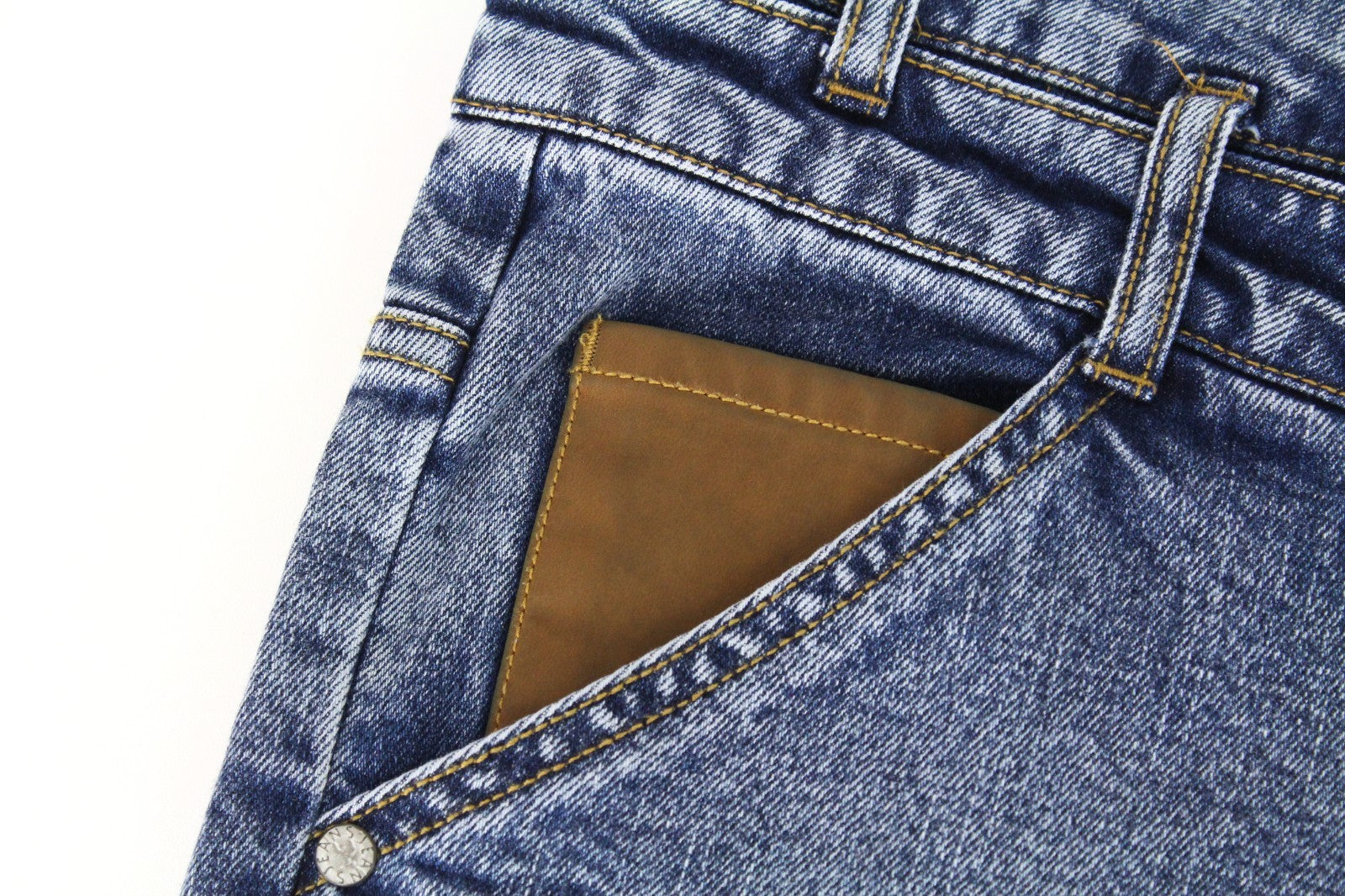 DESIGUAL Coll_Rep Men Jeans W32 Washed Mid-Blue Slim Zipped Classic Stretch