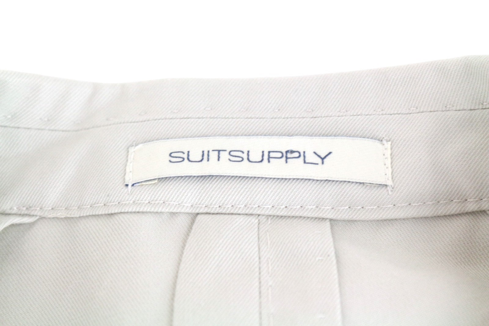 SUITSUPPLY Havana Men Suit UK36R Ecru Slim Jetted Cotton 2 Pc Classic Dress