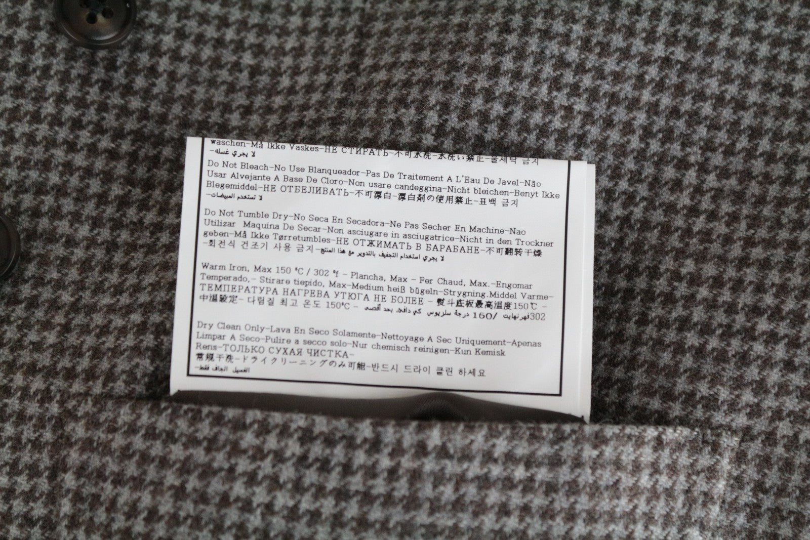 SUITSUPPLY Havana Patch Men Suit UK38R Grey Slim Wool Cashmere Pattern 3 Piece