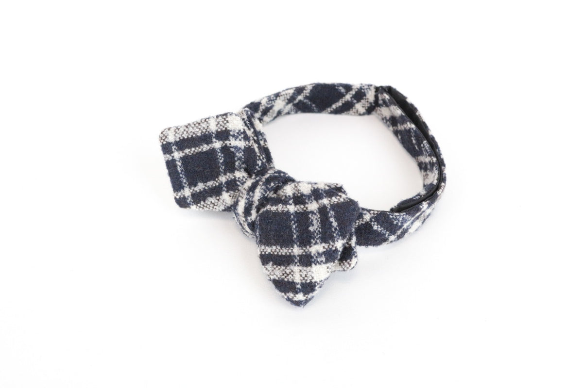 Blue Wool Bow