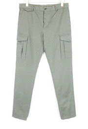 SCOTCH & SODA Atelier Men Trousers ~W35/L30 Green Skinny Fit Patterned Cargo