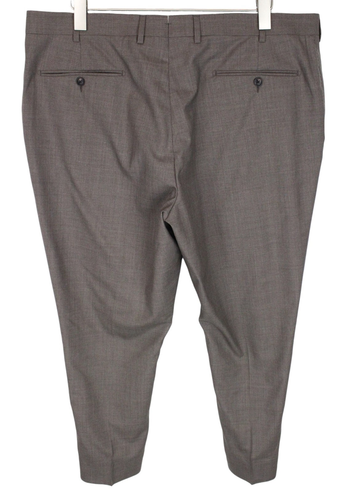 SUITSUPPLY La Spalla Men Suit UK52S Slim Brown Melange 2-Piece Formal Pure Wool