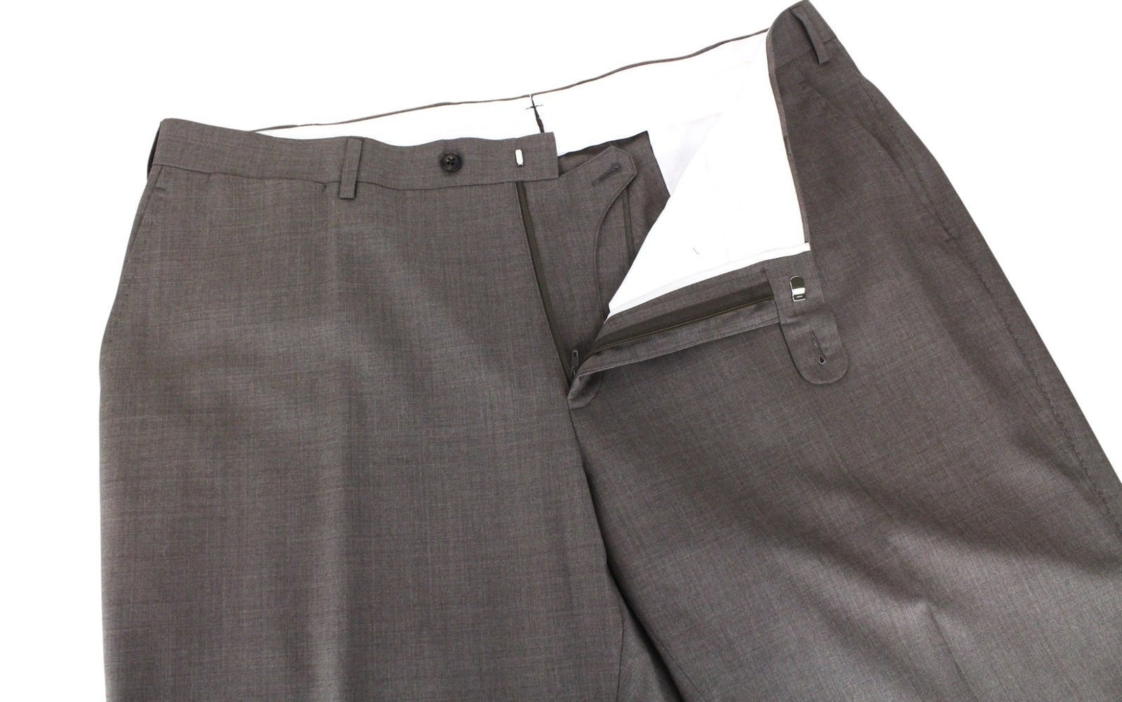 SUITSUPPLY La Spalla Men Suit UK52S Slim Brown Melange 2-Piece Formal Pure Wool