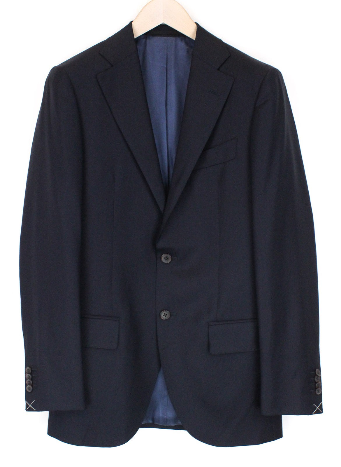 SUITSUPPLY Lazio Blueline Men Suit UK36L Navy Pure Wool Single-Breasted 3 Piece