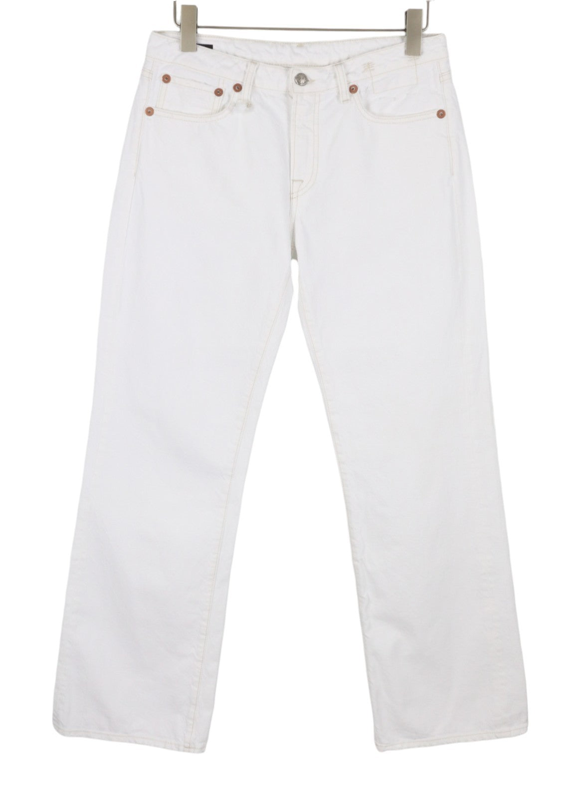 R13 Effie Women Jeans 28 Aerin White Zip Fly Straight Fit SS26