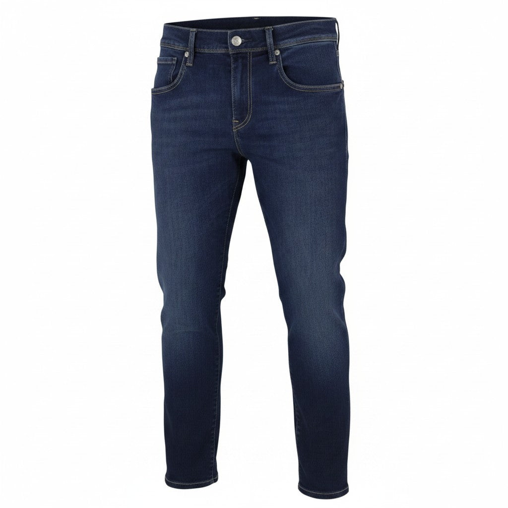 REPLAY Anbass Men Jeans W30/L29 Blue Whiskers Faded Slim Fit Denim