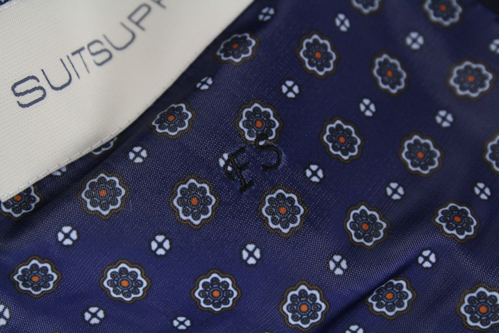 SUITSUPPLY La Spalla Men Suit UK34R Peak Lapel Pure Wool Lined Blue 2 Piece