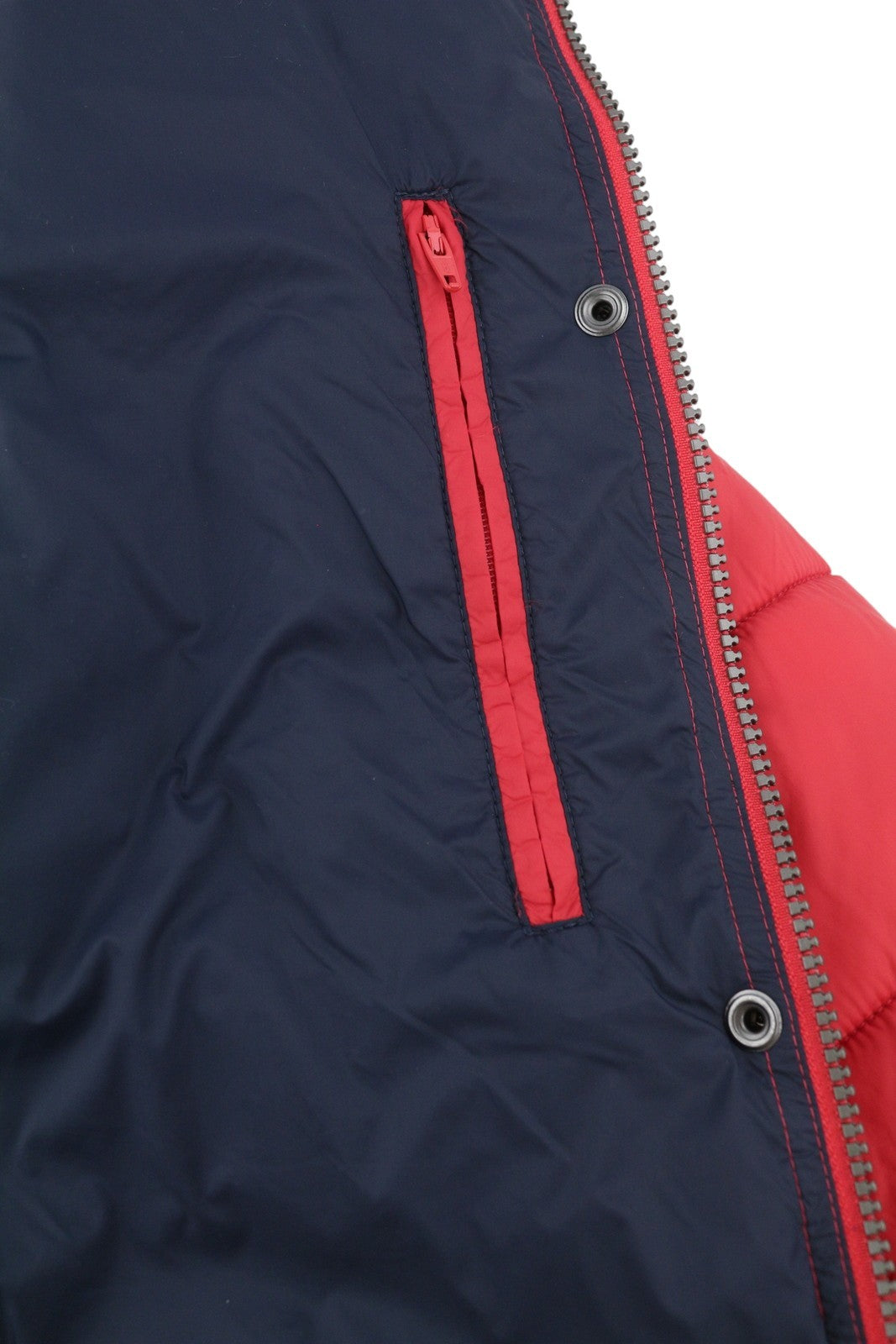 BARBOUR Bernera Quilt Women Jacket EU42 XL Red Fibre Down Filled Full Zip