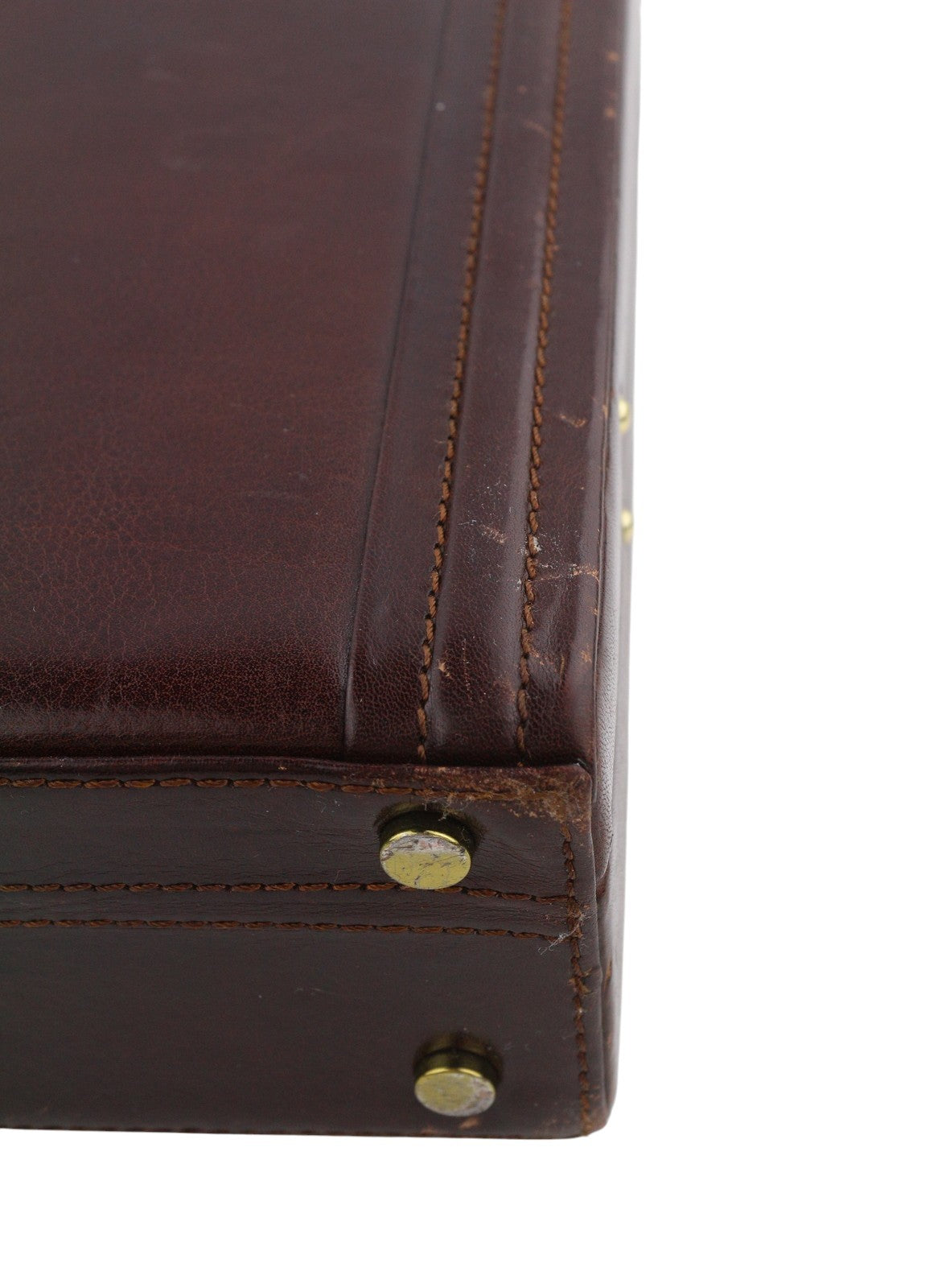 TIME RESISTANCE Men Bag OS Brown Leather Attache Case Briefcase Unisex RRP450