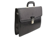 TIME RESISTANCE The Sound of the Mountain Men Bag Black Leather Briefcase RRP270