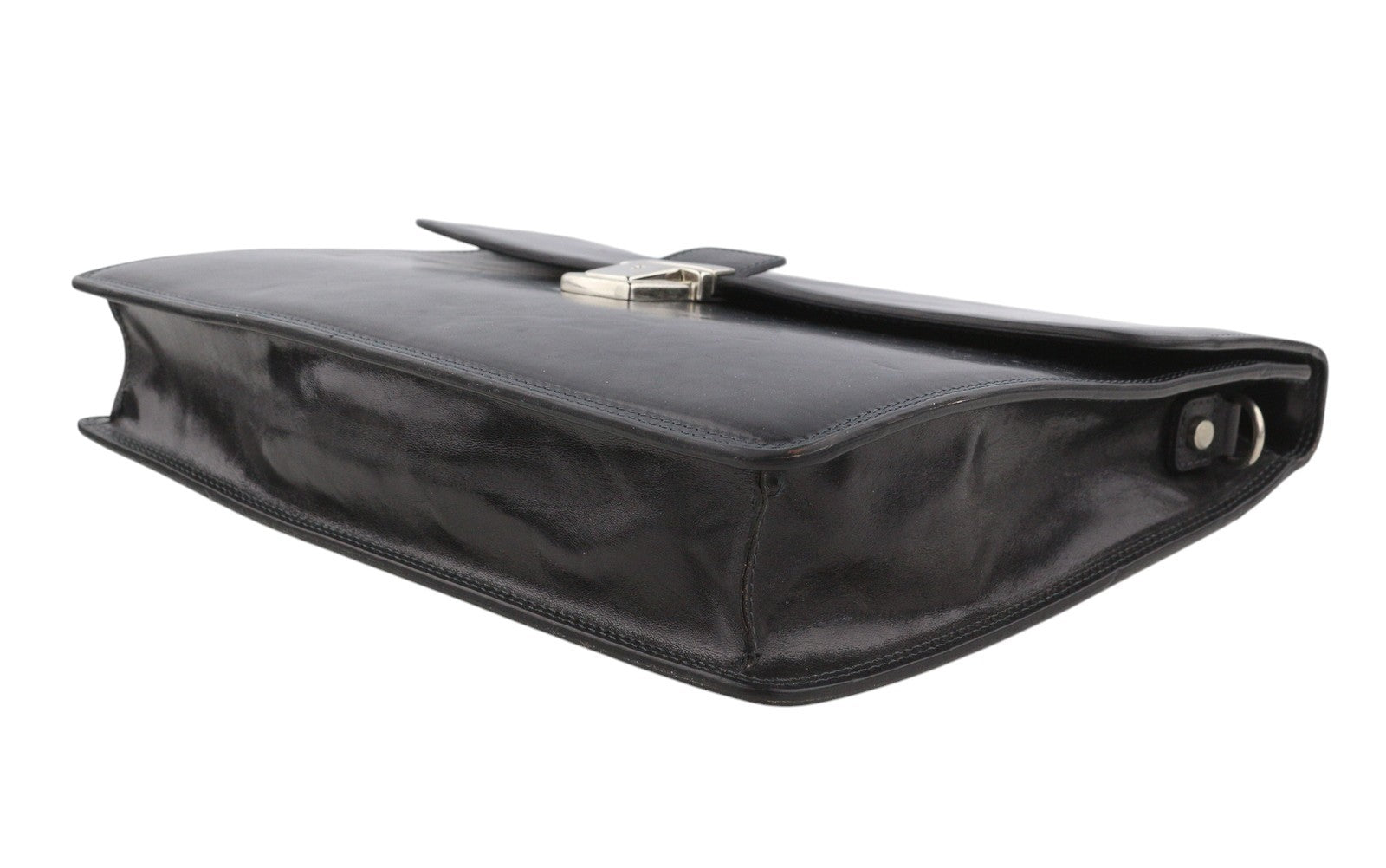 TIME RESISTANCE The Sound of the Mountain Men Bag Black Leather Briefcase RRP270