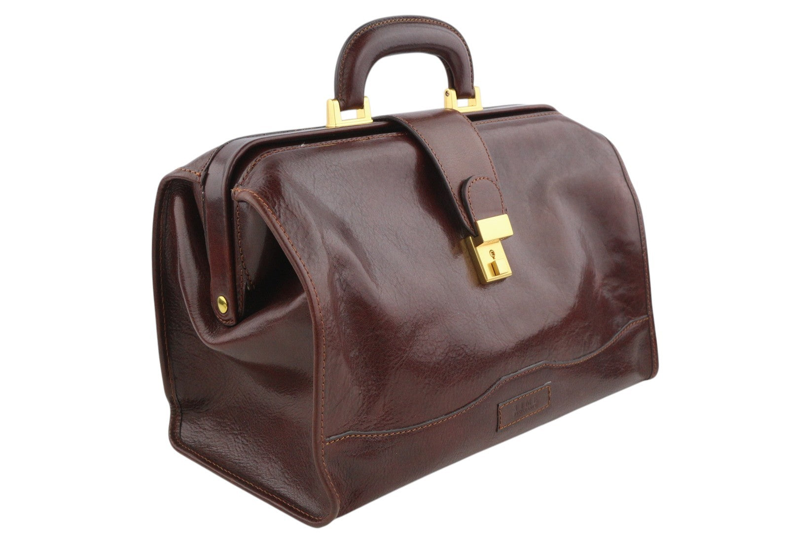 TIME RESISTANCE David Copperfield Women Bag Brown Leather Doctor Unisex RRP320