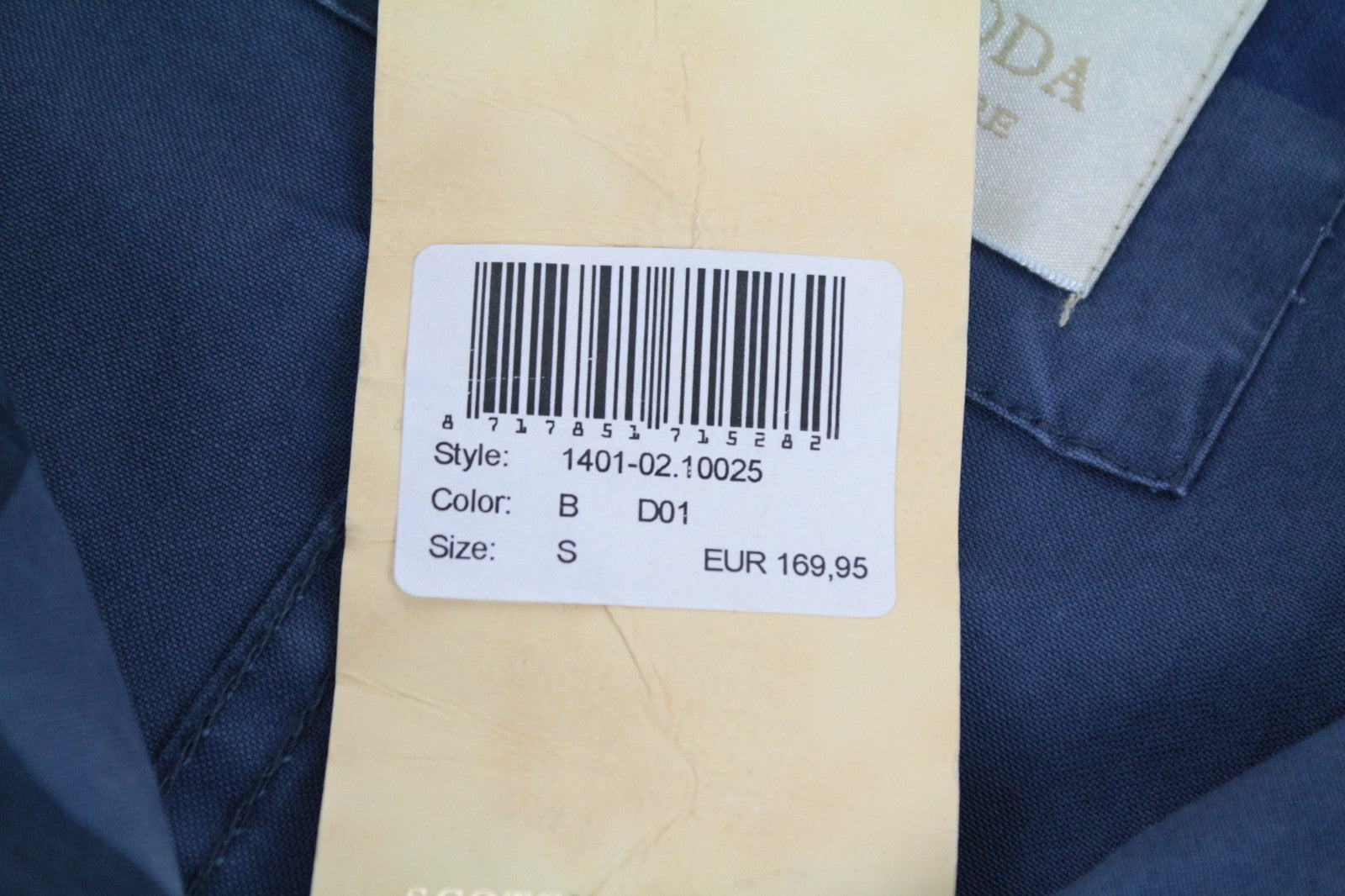 SCOTCH & SODA Men Jacket S Blue Camouflage Melange Pure Cotton Canvas RRP169